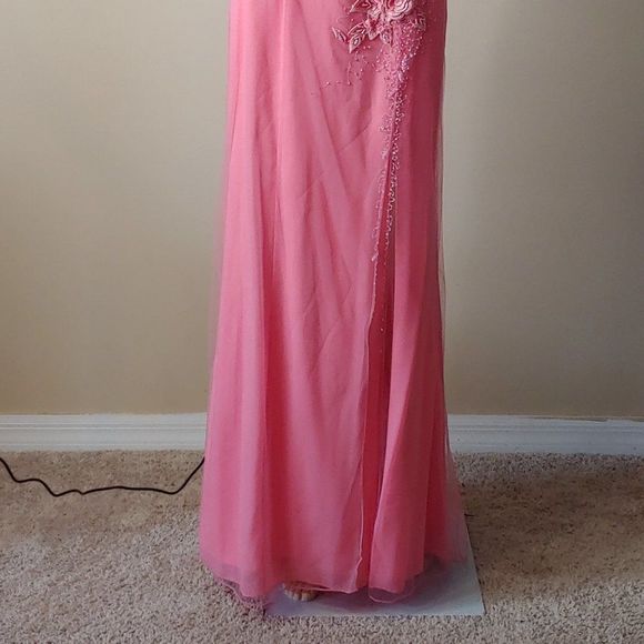 NWT Pink Evening Gown Prom Dress by Extreme Prom - Picture 5 of 5